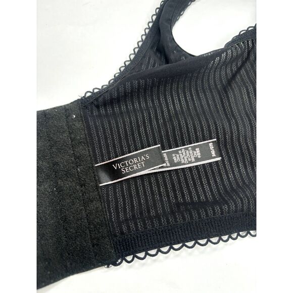 Victoria Secret Black Lace Floral Bra Womens Designer - Picture 8 of 8